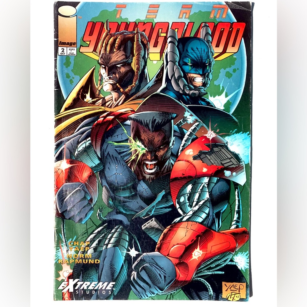 Team Youngblood Issue #2 (Vol 1) 1993 Image Comics Chap Yarp Art Reader Copy